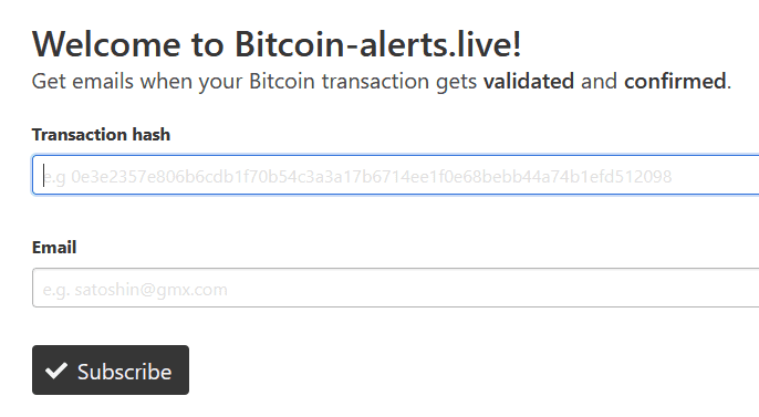 bitcoin email