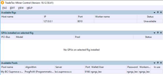 TradeTec-MinerControl