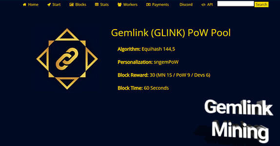 Gemlink как майнить