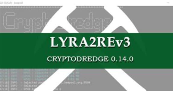 CryptoDredge 0.14.0 - поддержка Lyra2REv3 