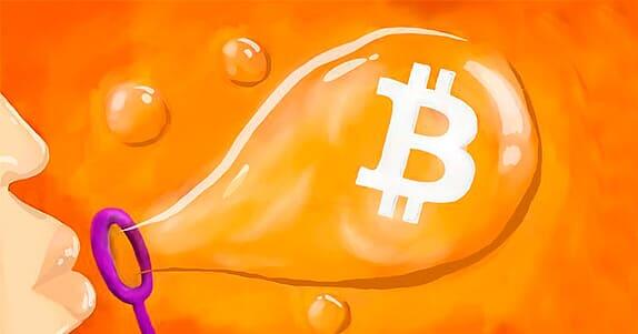 рост btc пузырь