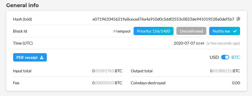 Не подтверждена транзакция the bitcoin community