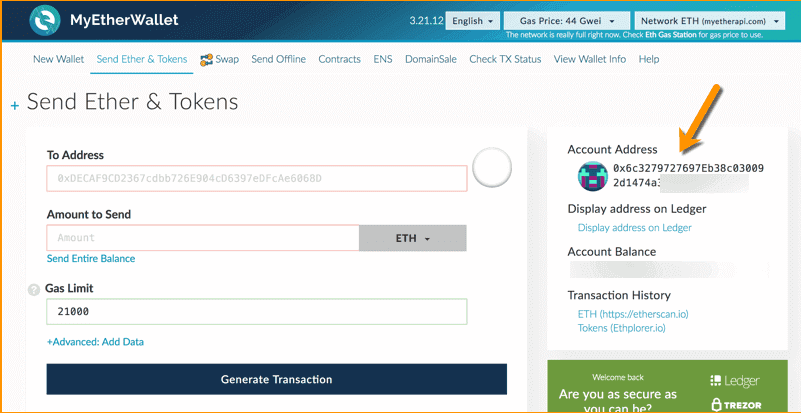 kak rabotat s myetherwallet Как перевести usdt на ledger