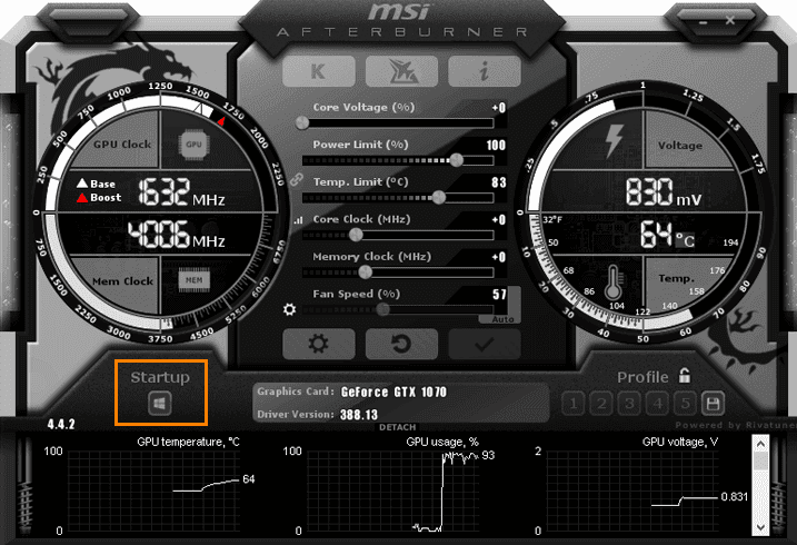 Msi afterburner не запускается автоматически windows 10