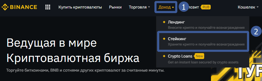 Что значит стейкинг на бинанс